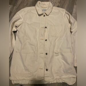 White Old Navy Denim Shacket